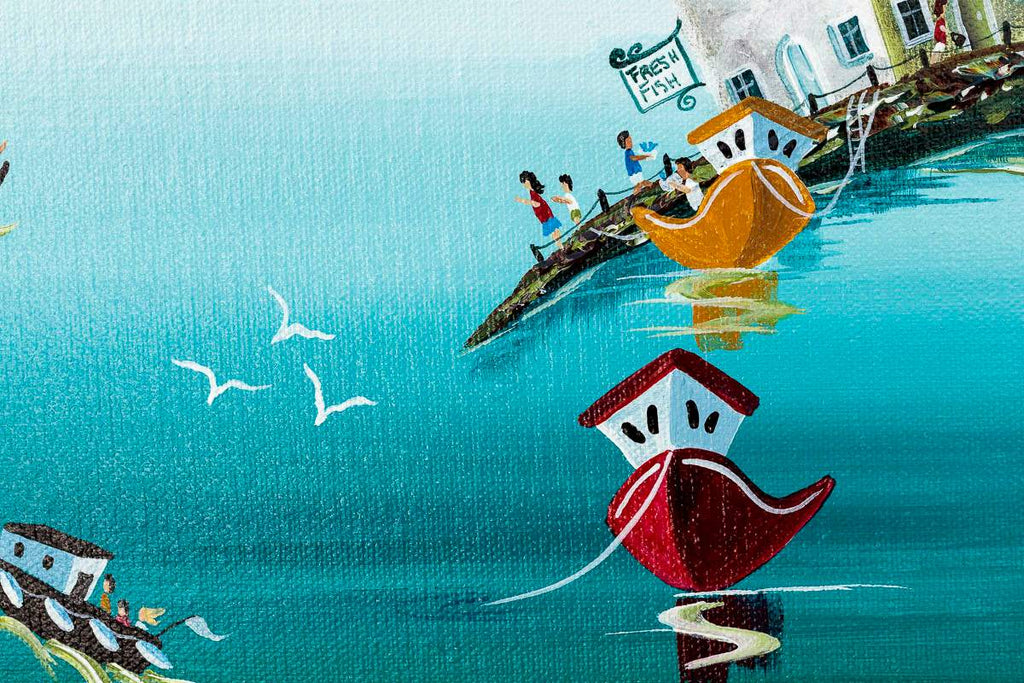 Clotted Cream Teas - Original - SOLD by artist Anne Blundell - Wyecliffe Galleries