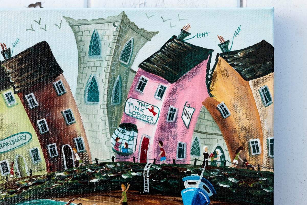 Clotted Cream Teas - Original - SOLD by artist Anne Blundell - Wyecliffe Galleries