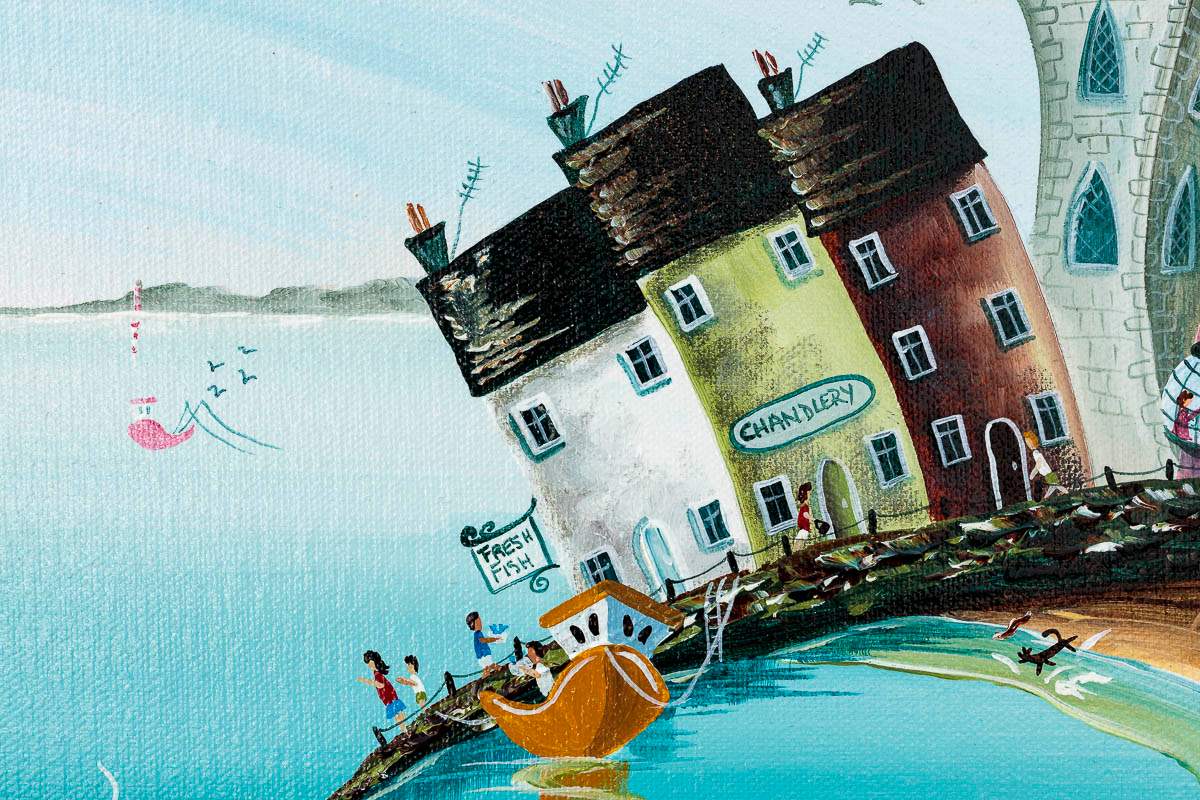 Clotted Cream Teas - Original - SOLD by artist Anne Blundell - Wyecliffe Galleries