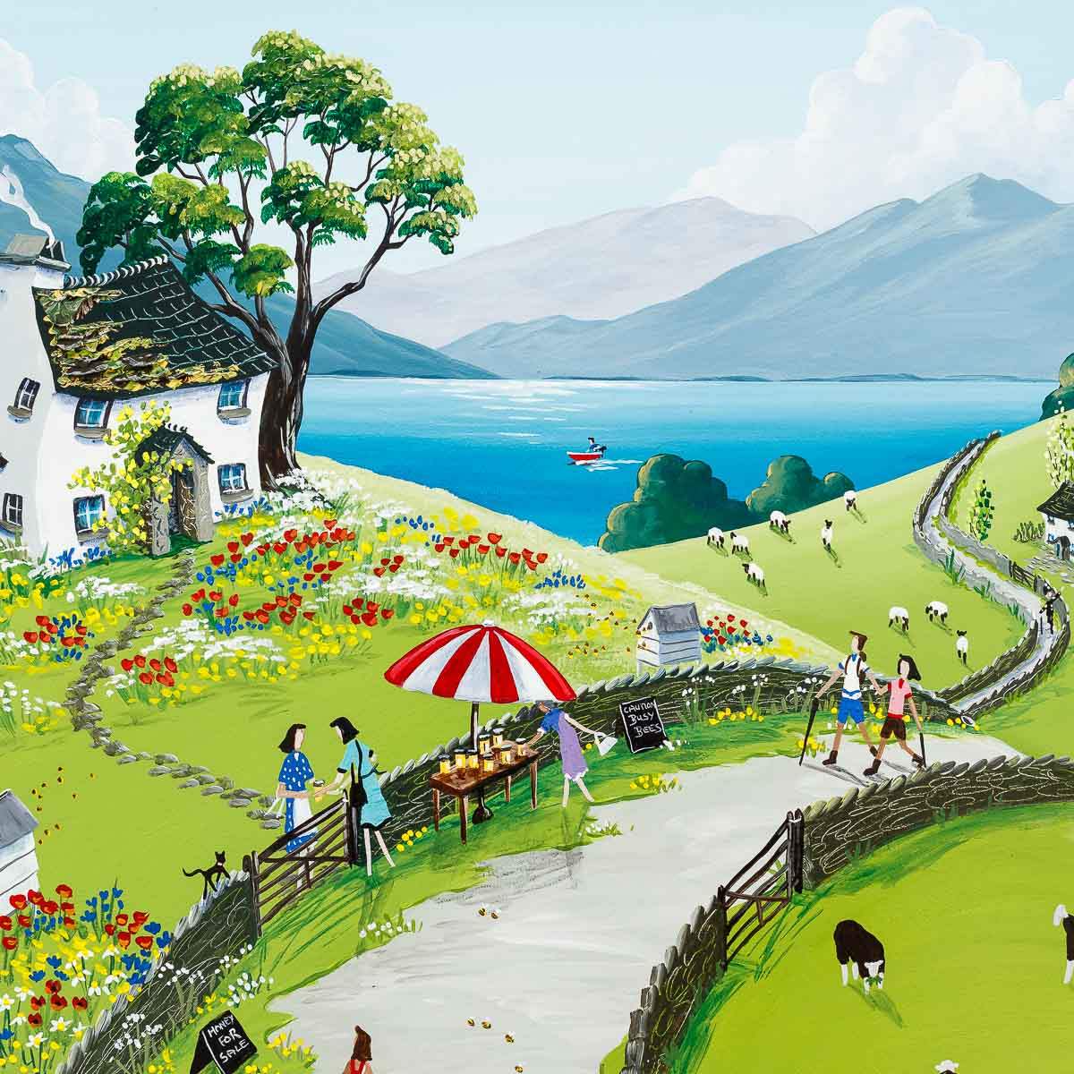 Wildflower Honey - Original - SOLD by artist Anne Blundell - Wyecliffe Galleries