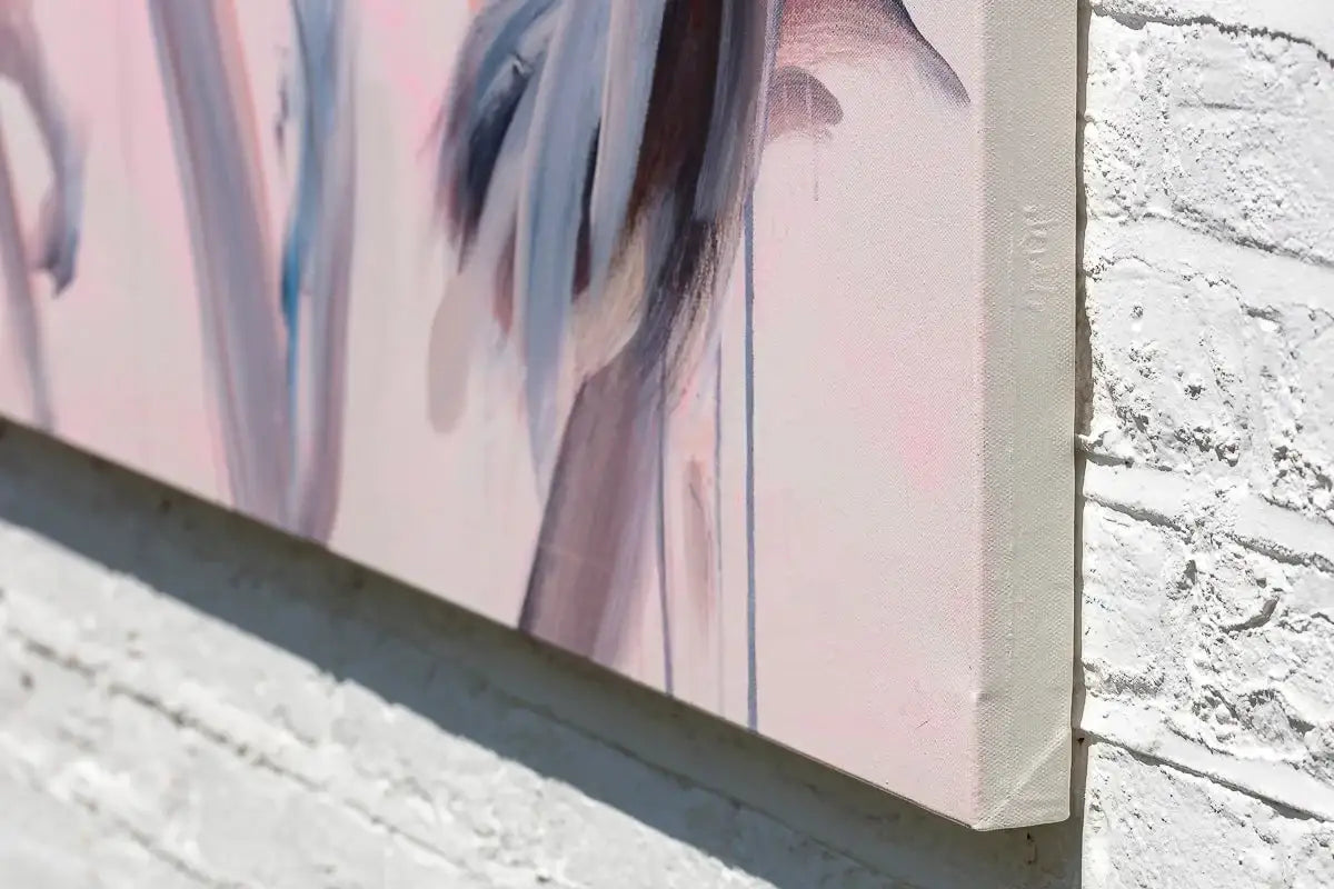 Regina - Diptych - Original by artist Beatriz Elorza - Wyecliffe Galleries