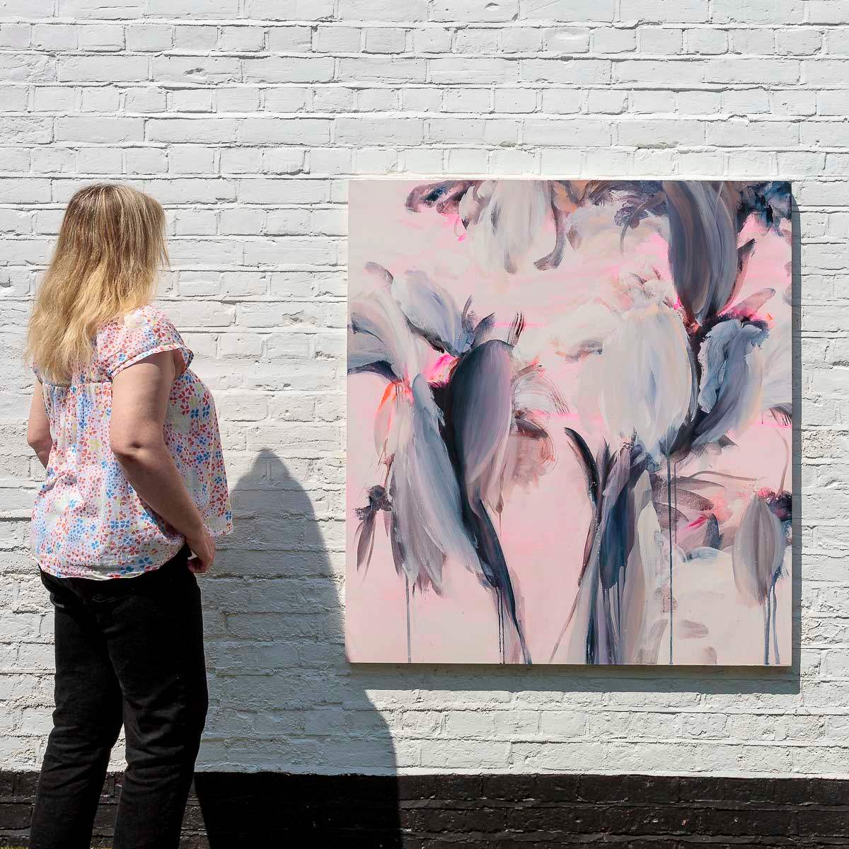 Regina - Diptych - Original by artist Beatriz Elorza - Wyecliffe Galleries