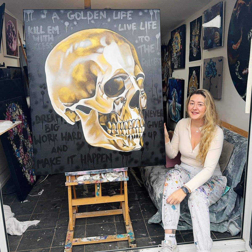 A Golden Life - Original - SOLD by artist Becky Smith - Wyecliffe Galleries