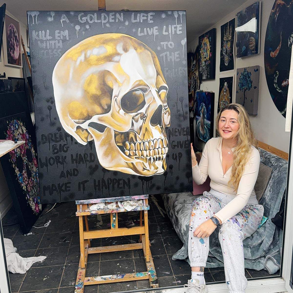 A Golden Life - Original - SOLD by artist Becky Smith - Wyecliffe Galleries