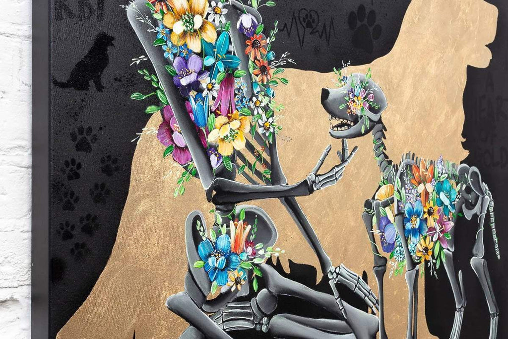 A Golden Love - Original - SOLD by artist Becky Smith - Wyecliffe Galleries