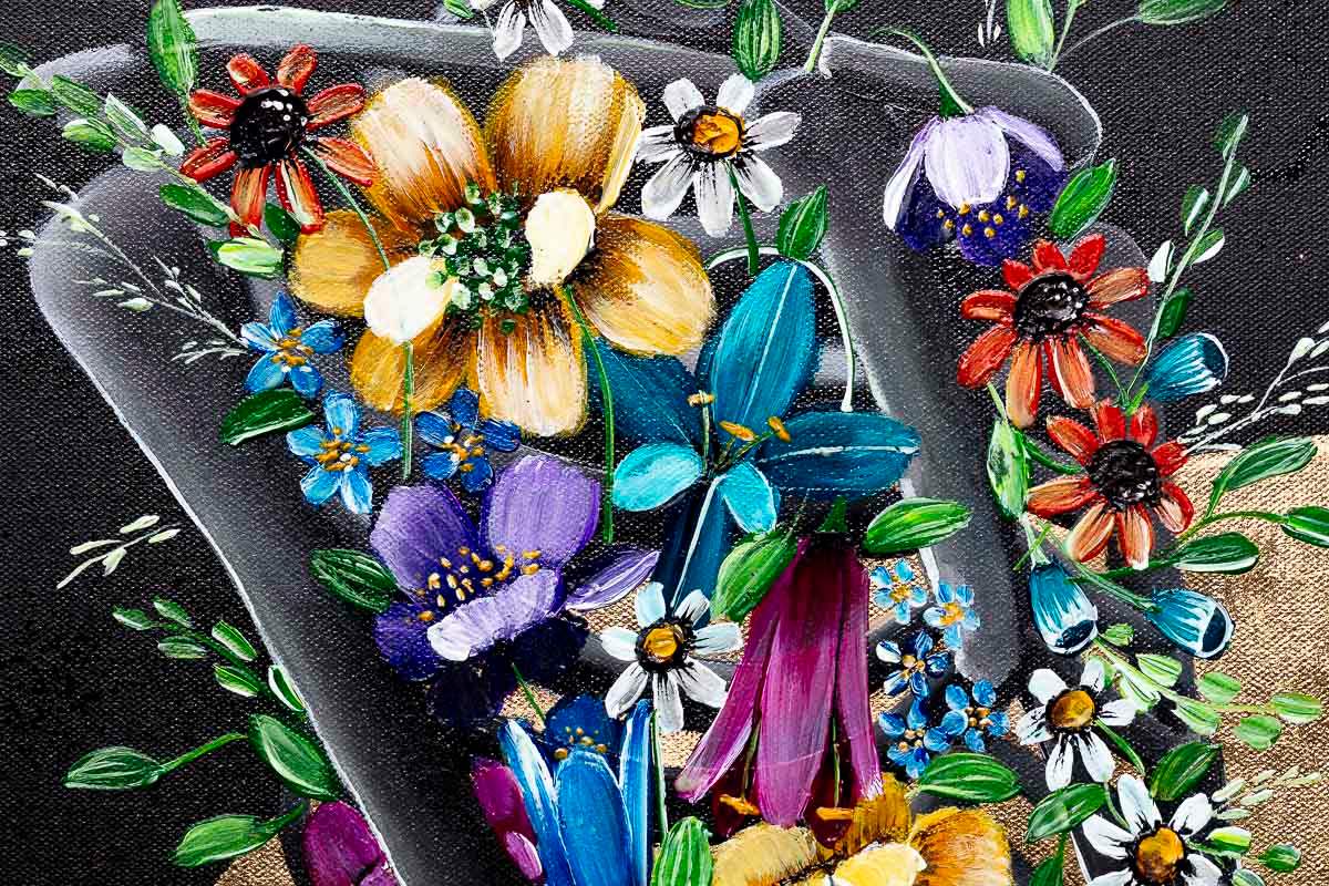 A Golden Love - Original - SOLD by artist Becky Smith - Wyecliffe Galleries