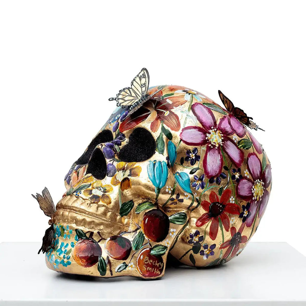 A Golden Mind - Original Sculpture - SOLD by artist Becky Smith - Wyecliffe Galleries