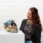 A Golden Mind - Original Sculpture - SOLD by artist Becky Smith - Wyecliffe Galleries