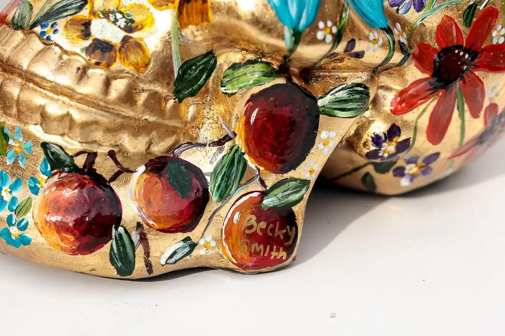 A Golden Mind - Original Sculpture - SOLD by artist Becky Smith - Wyecliffe Galleries