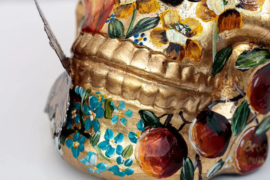 A Golden Mind - Original Sculpture - SOLD by artist Becky Smith - Wyecliffe Galleries