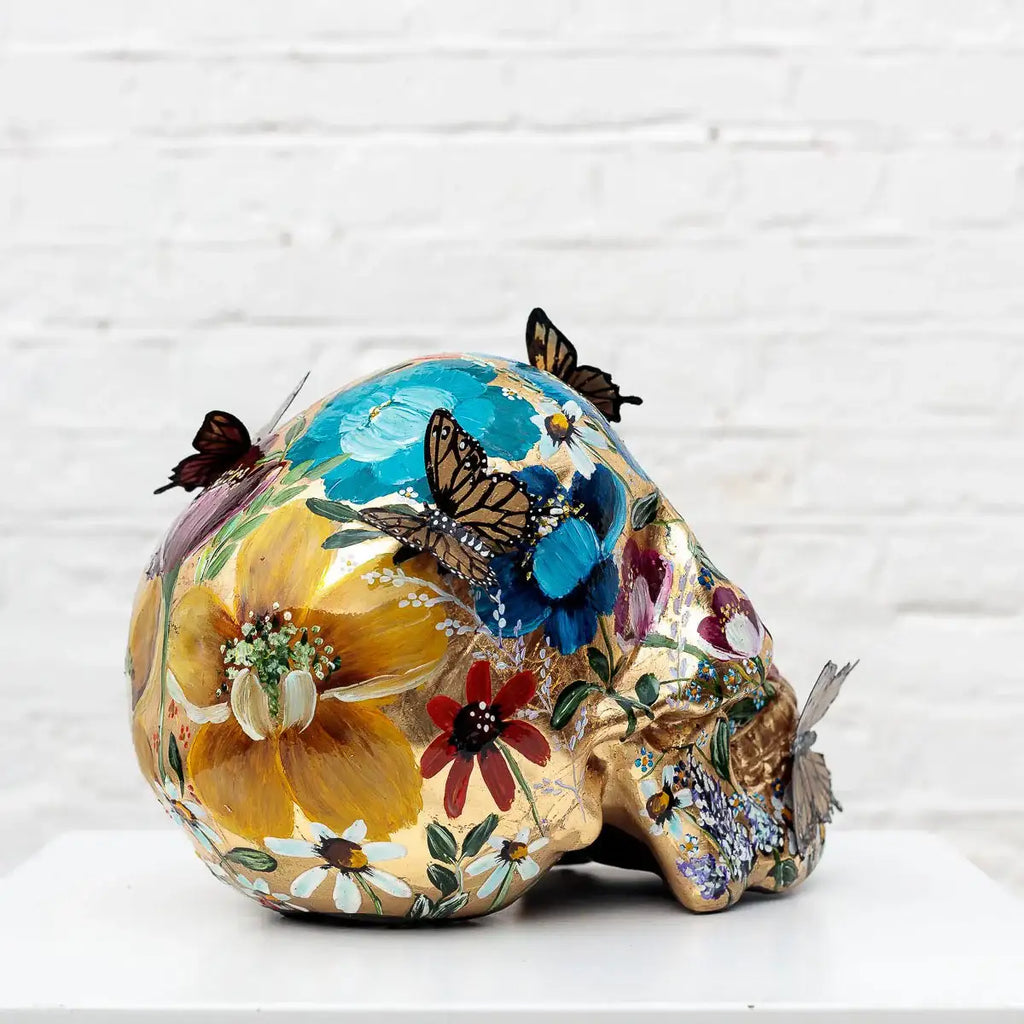 A Golden Mind - Original Sculpture - SOLD by artist Becky Smith - Wyecliffe Galleries