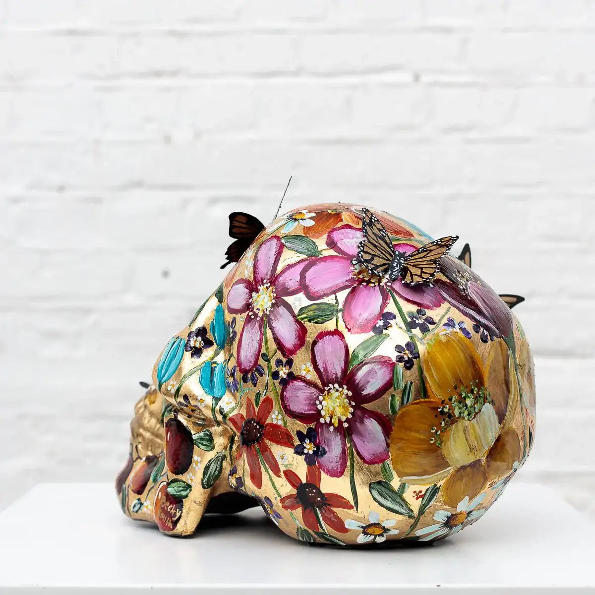 A Golden Mind - Original Sculpture - SOLD by artist Becky Smith - Wyecliffe Galleries