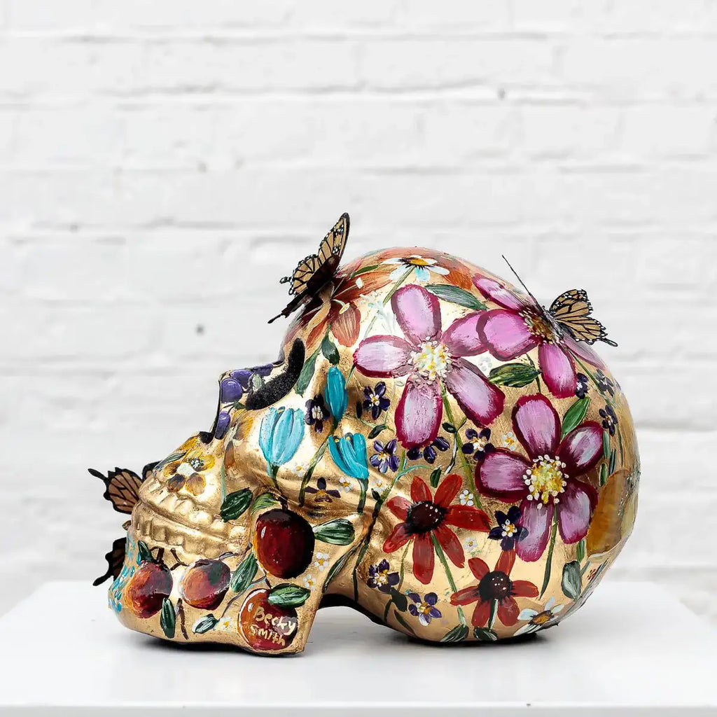 A Golden Mind - Original Sculpture - SOLD by artist Becky Smith - Wyecliffe Galleries