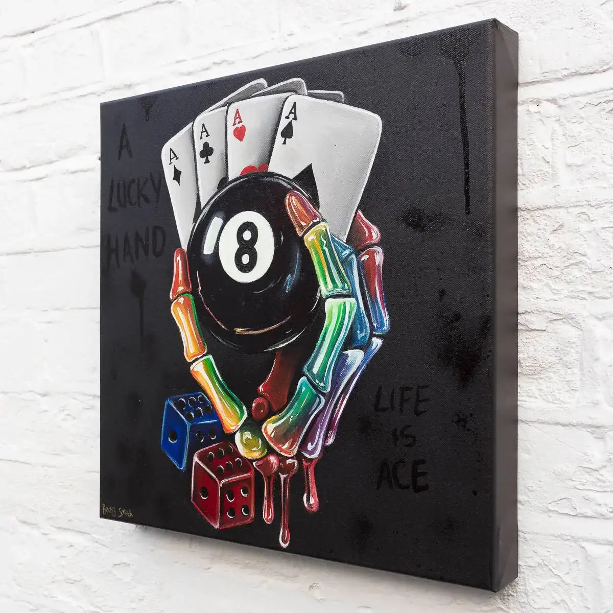 A Lucky Hand - Original - SOLD by artist Becky Smith - Wyecliffe Galleries