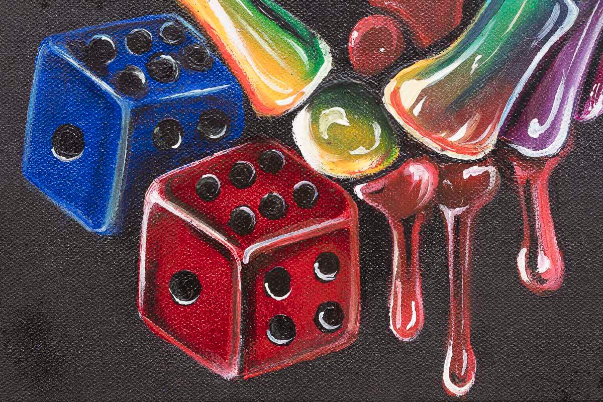 A Lucky Hand - Original - SOLD by artist Becky Smith - Wyecliffe Galleries