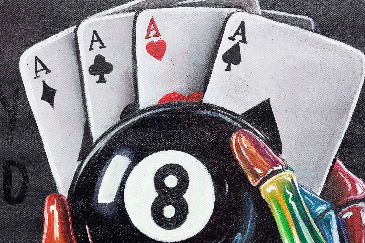 A Lucky Hand - Original - SOLD by artist Becky Smith - Wyecliffe Galleries