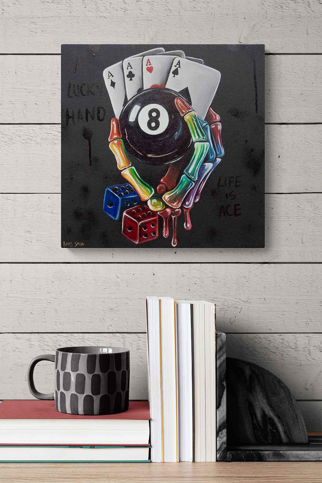 A Lucky Hand - Original - SOLD by artist Becky Smith - Wyecliffe Galleries