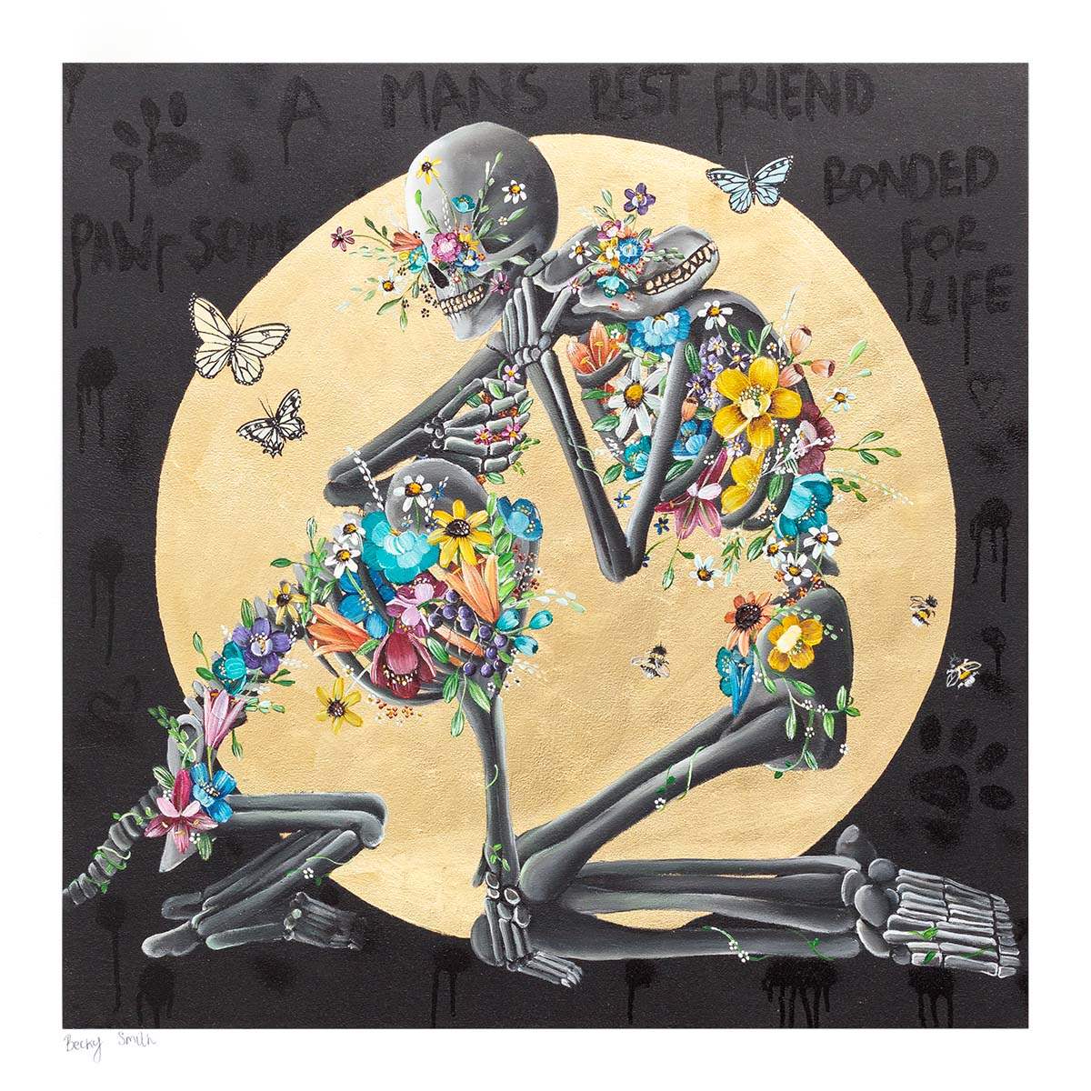 A Man's Best Friend - Artist Proof - SOLD by artist Becky Smith - Wyecliffe Galleries