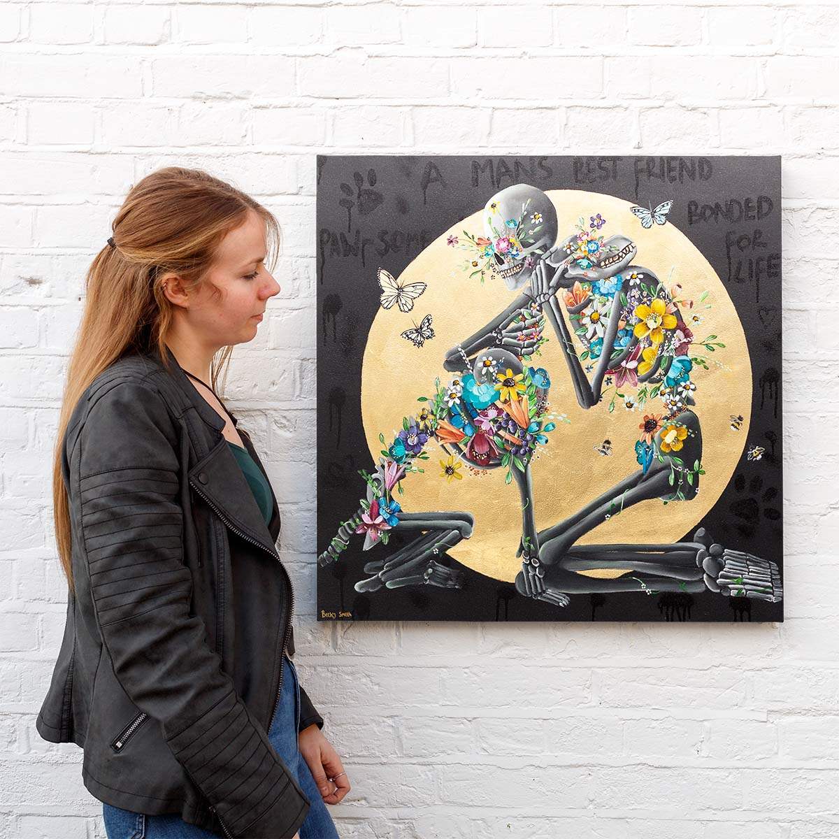 A Man's Best Friend - Deluxe Canvas by artist Becky Smith - Wyecliffe Galleries