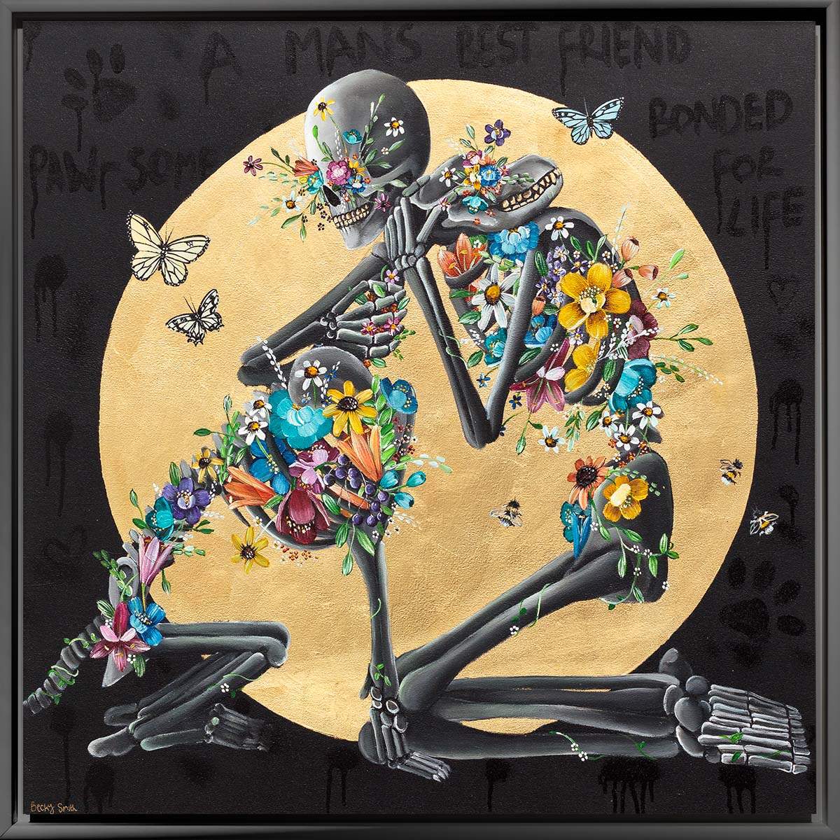 A Man's Best Friend - Deluxe Canvas by artist Becky Smith - Wyecliffe Galleries