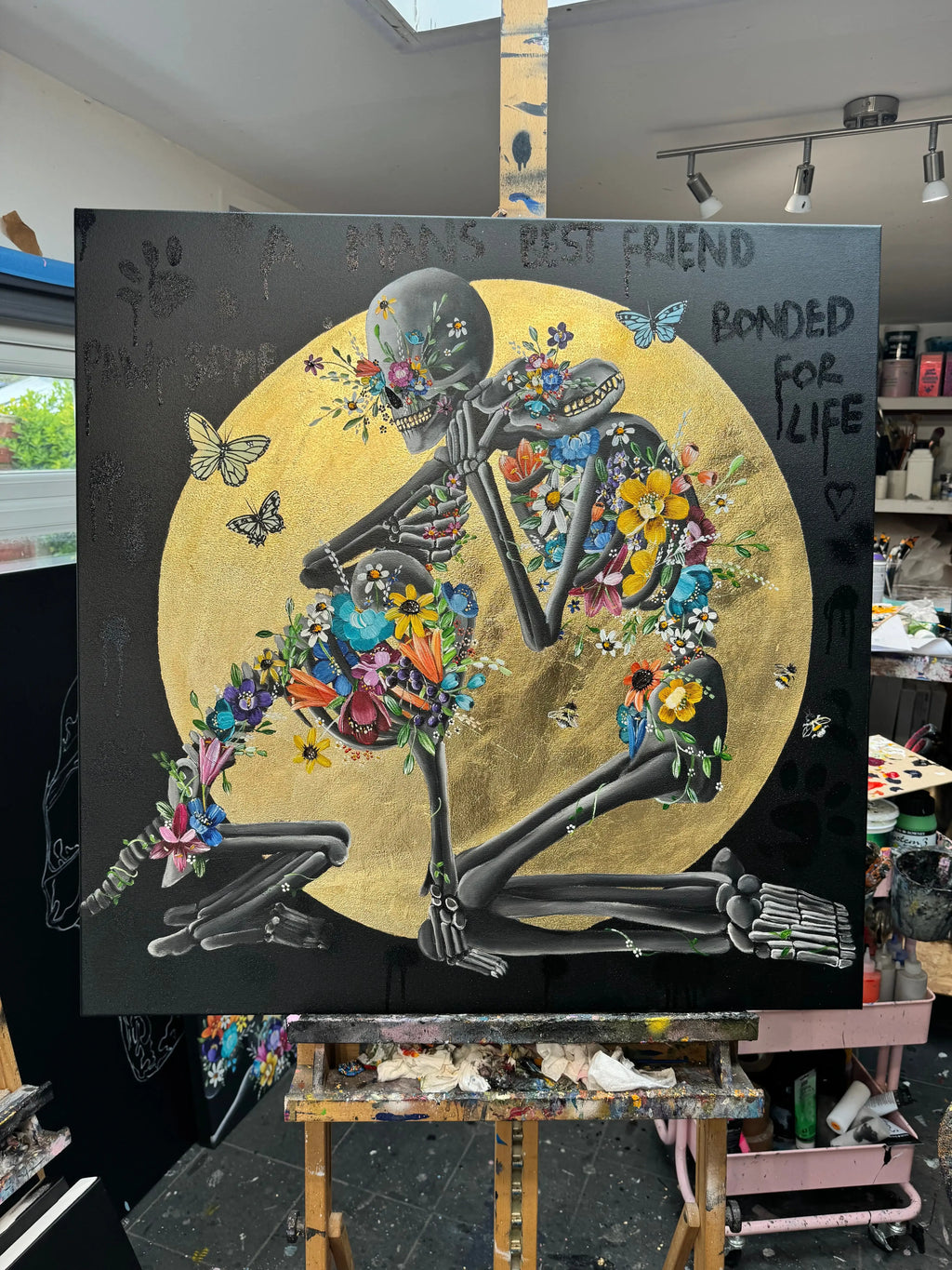 A Man's Best Friend - Original - SOLD by artist Becky Smith - Wyecliffe Galleries