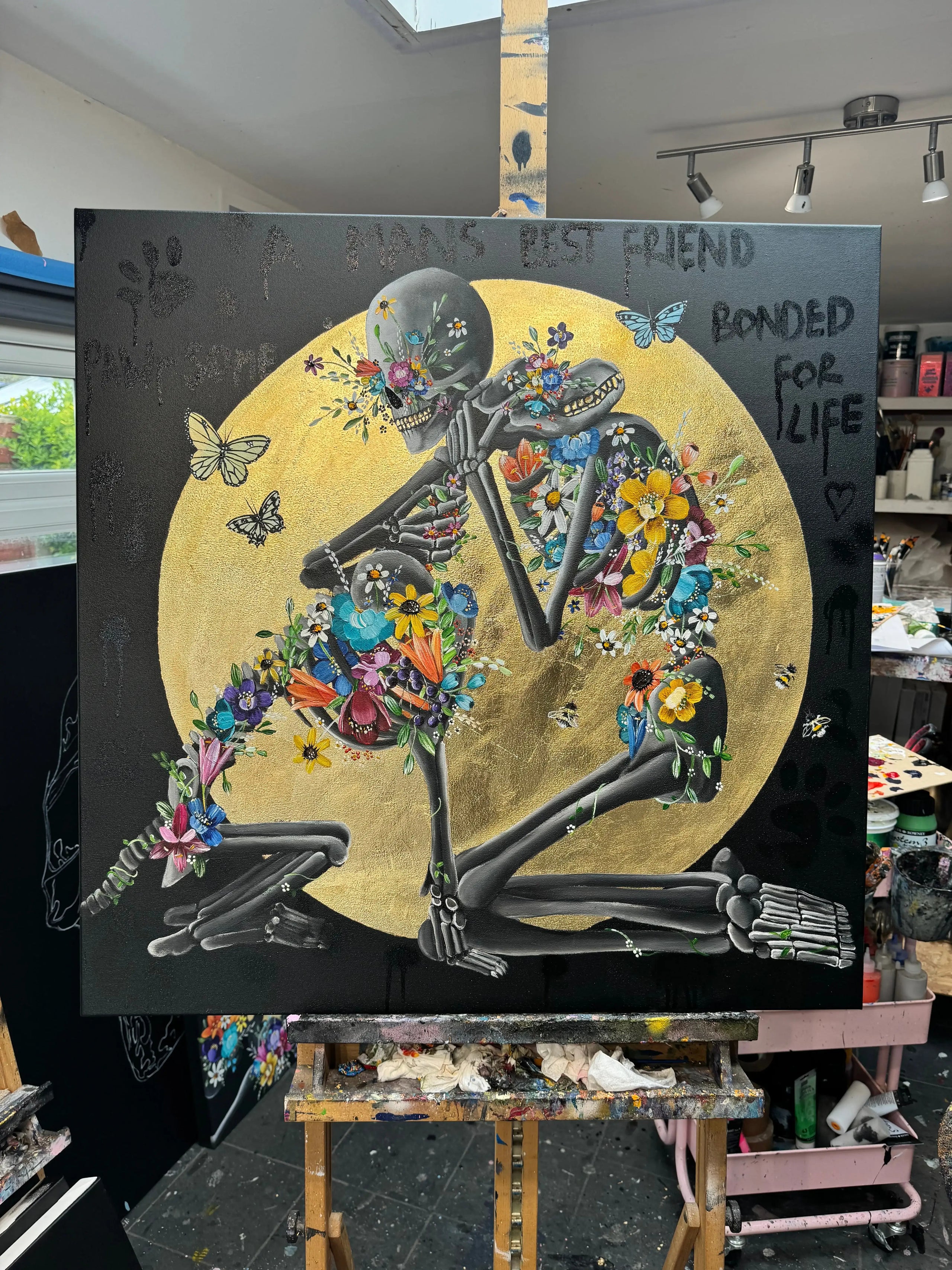 A Man's Best Friend - Original - SOLD by artist Becky Smith - Wyecliffe Galleries