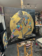 A Man's Best Friend - Original - SOLD by artist Becky Smith - Wyecliffe Galleries