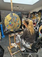 A Man's Best Friend - Original - SOLD by artist Becky Smith - Wyecliffe Galleries