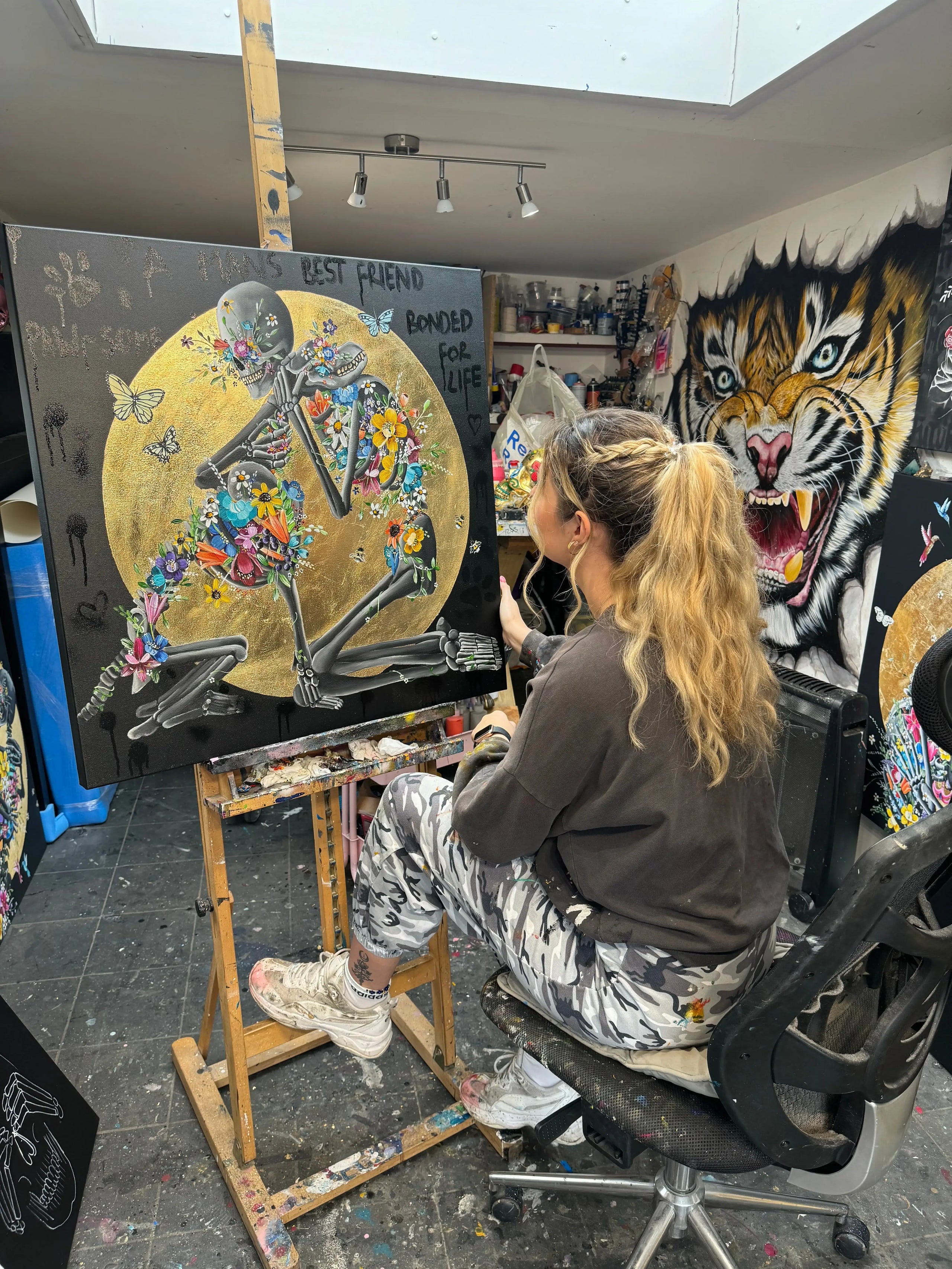 A Man's Best Friend - Original - SOLD by artist Becky Smith - Wyecliffe Galleries