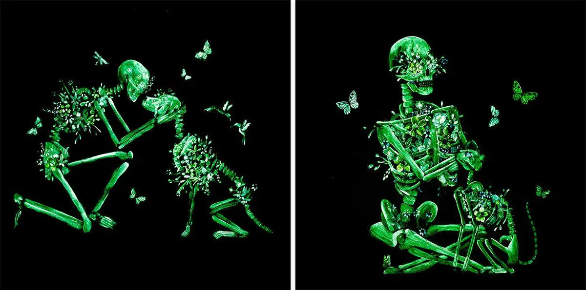 A Purrfect Love and Paw Prints To My Heart - Artist Proof Set by artist Becky Smith - Wyecliffe Galleries