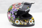 A Race With Nature - Original Hand-Painted F1 Helmet by artist Becky Smith - Wyecliffe Galleries