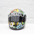 A Race With Nature - Original Hand-Painted F1 Helmet by artist Becky Smith - Wyecliffe Galleries