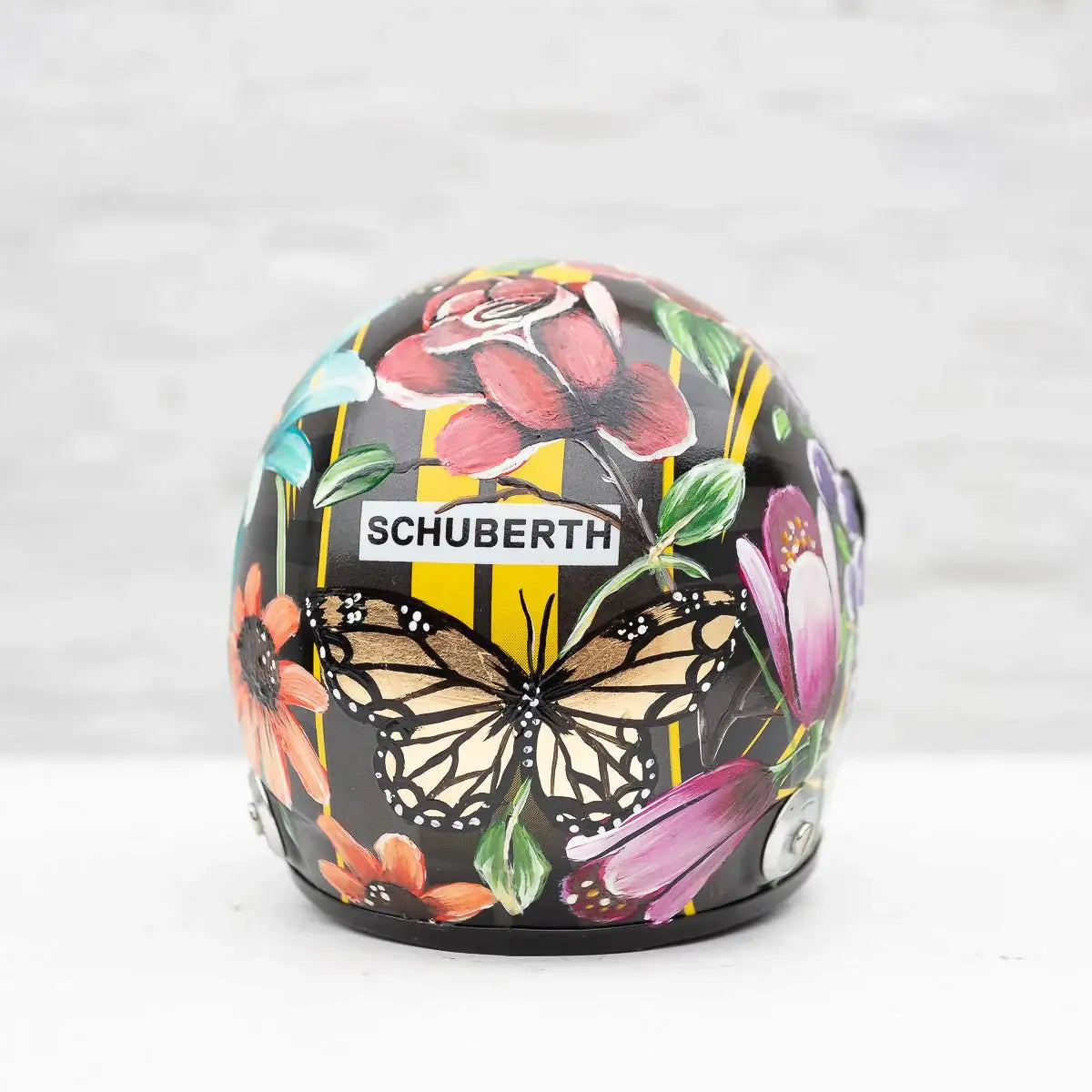 A Race With Nature - Original Hand-Painted F1 Helmet by artist Becky Smith - Wyecliffe Galleries