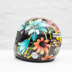 A Race With Nature - Original Hand-Painted F1 Helmet by artist Becky Smith - Wyecliffe Galleries