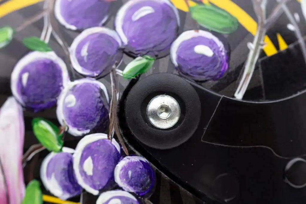 A Race With Nature - Original Hand-Painted F1 Helmet by artist Becky Smith - Wyecliffe Galleries