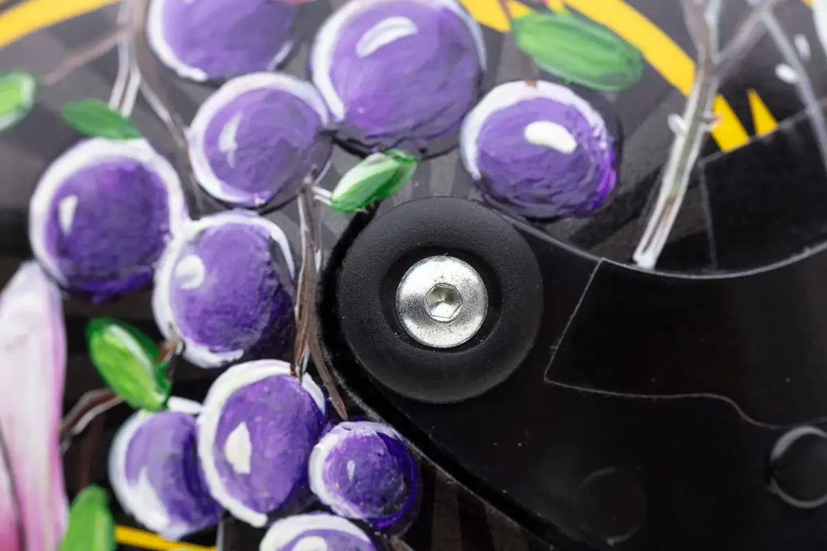 A Race With Nature - Original Hand-Painted F1 Helmet by artist Becky Smith - Wyecliffe Galleries