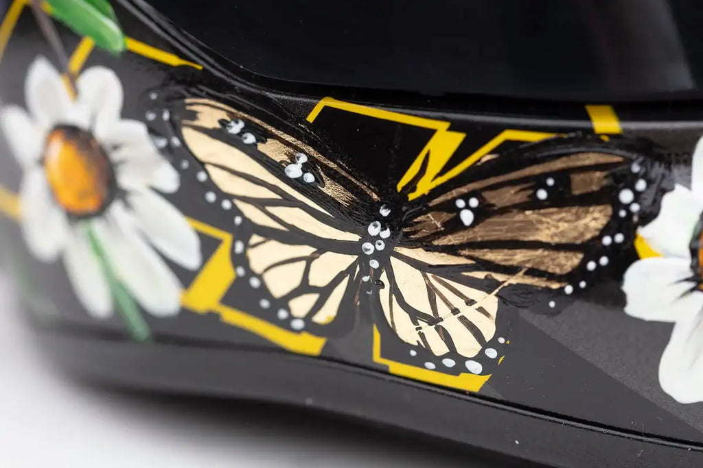 A Race With Nature - Original Hand-Painted F1 Helmet by artist Becky Smith - Wyecliffe Galleries