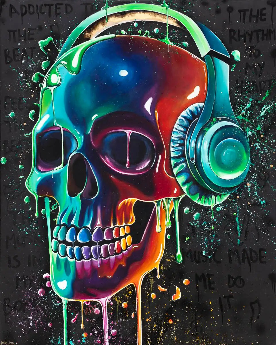 Addicted To The Beat - Original by artist Becky Smith - Wyecliffe Galleries