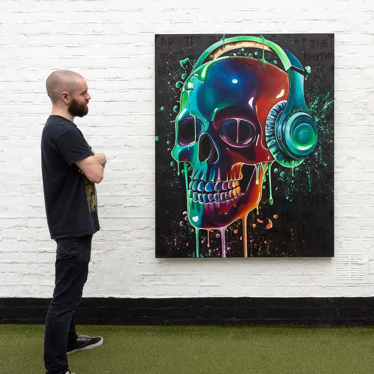 Addicted To The Beat - Original by artist Becky Smith - Wyecliffe Galleries