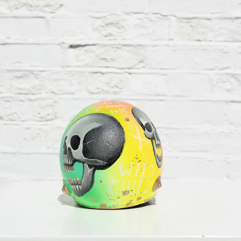 Adrenaline - Original Hand-Painted F1 Helmet - SOLD by artist Becky Smith - Wyecliffe Galleries