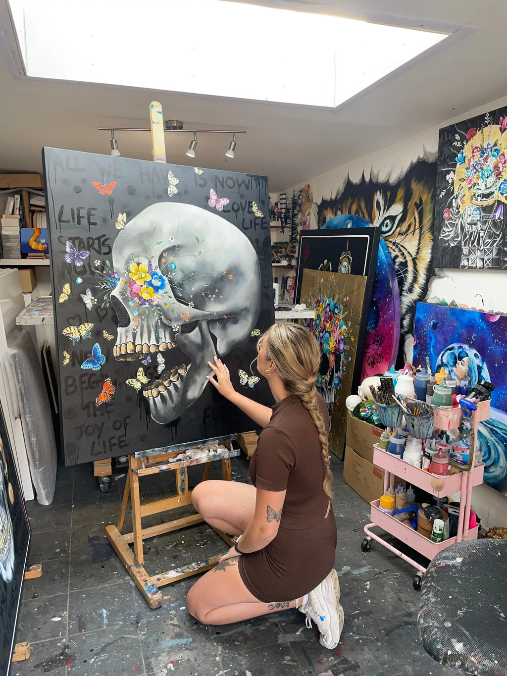 All We Have Is Now - Original - SOLD by artist Becky Smith - Wyecliffe Galleries