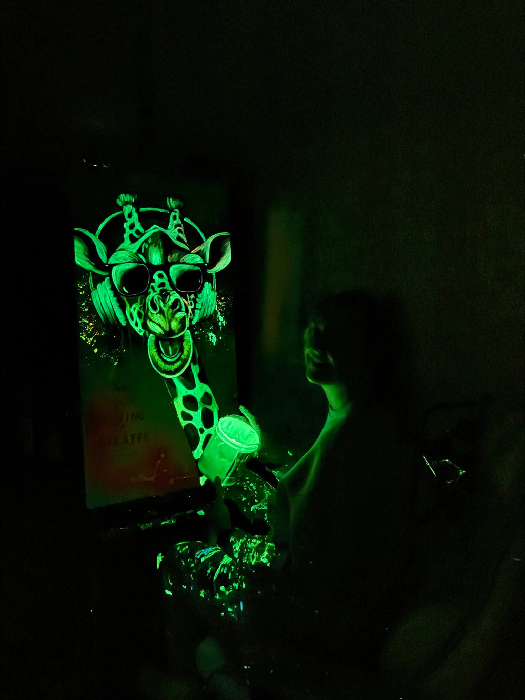 Are You Having A Giraffe - Original - SOLD by artist Becky Smith - Wyecliffe Galleries