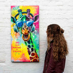 Are You Having A Giraffe - Original - SOLD by artist Becky Smith - Wyecliffe Galleries