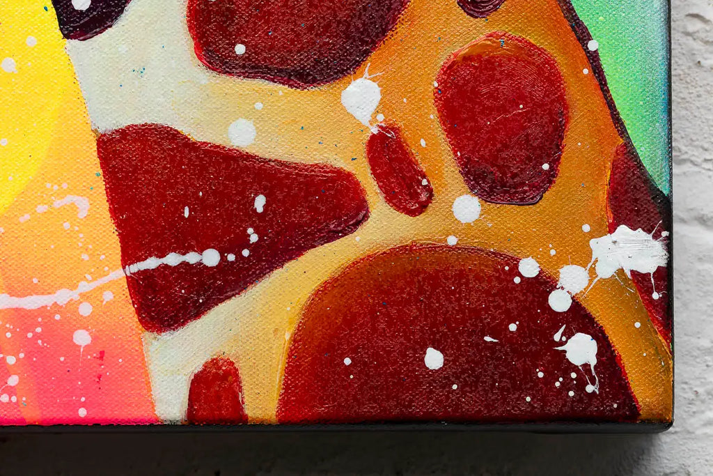 Are You Having A Giraffe - Original - SOLD by artist Becky Smith - Wyecliffe Galleries