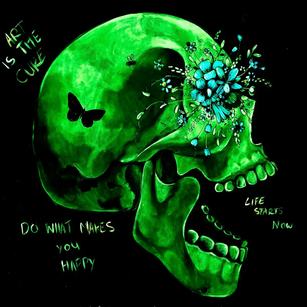 Art Is The Cure - Original - SOLD by artist Becky Smith - Wyecliffe Galleries