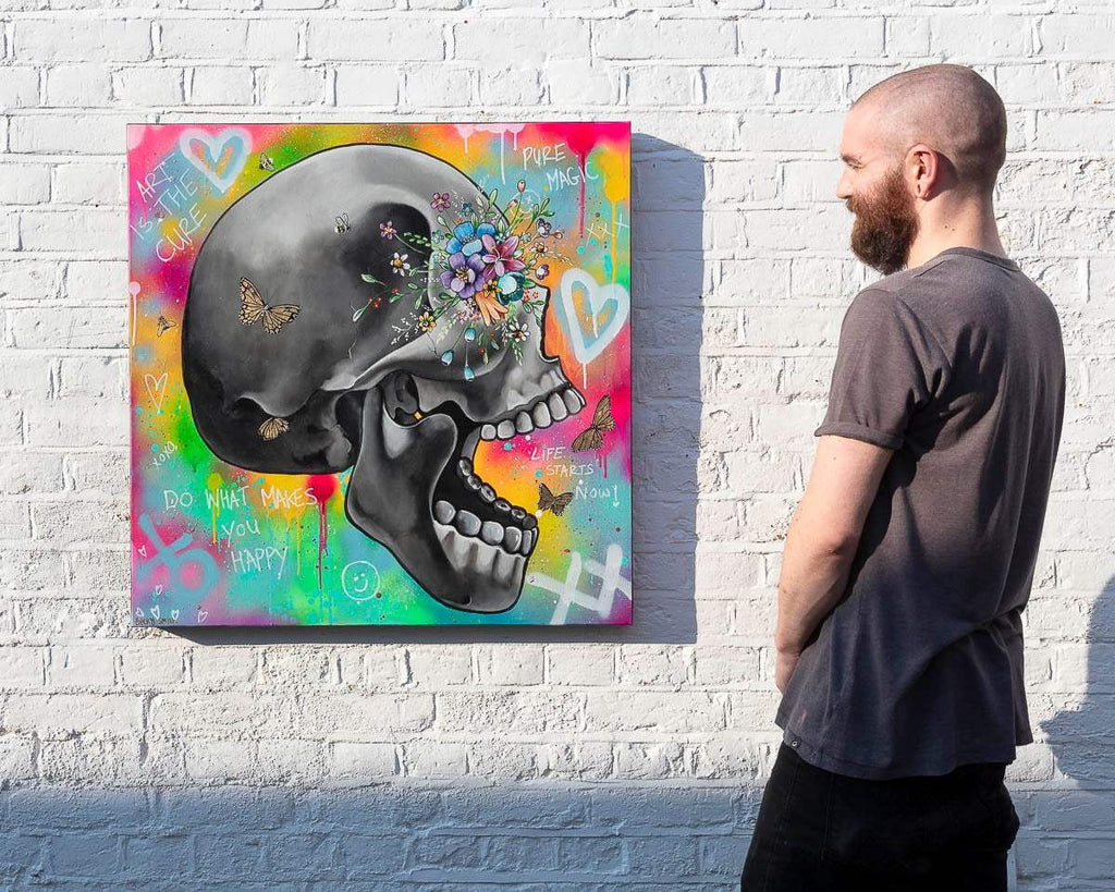 Art Is The Cure - Original - SOLD by artist Becky Smith - Wyecliffe Galleries