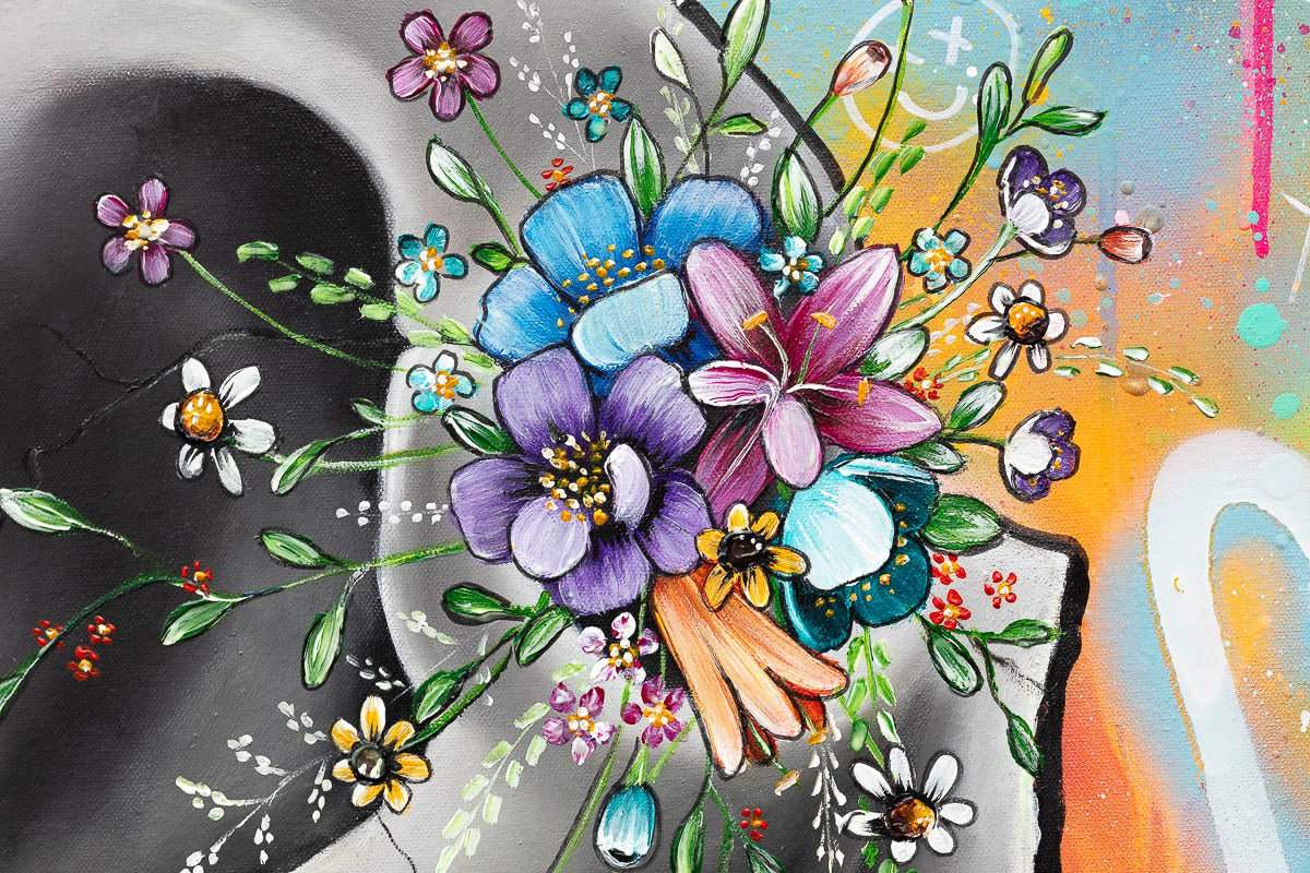 Art Is The Cure - Original - SOLD by artist Becky Smith - Wyecliffe Galleries