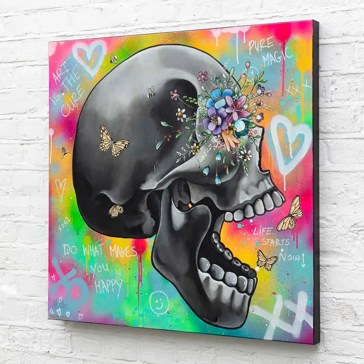 Art Is The Cure - Original - SOLD by artist Becky Smith - Wyecliffe Galleries