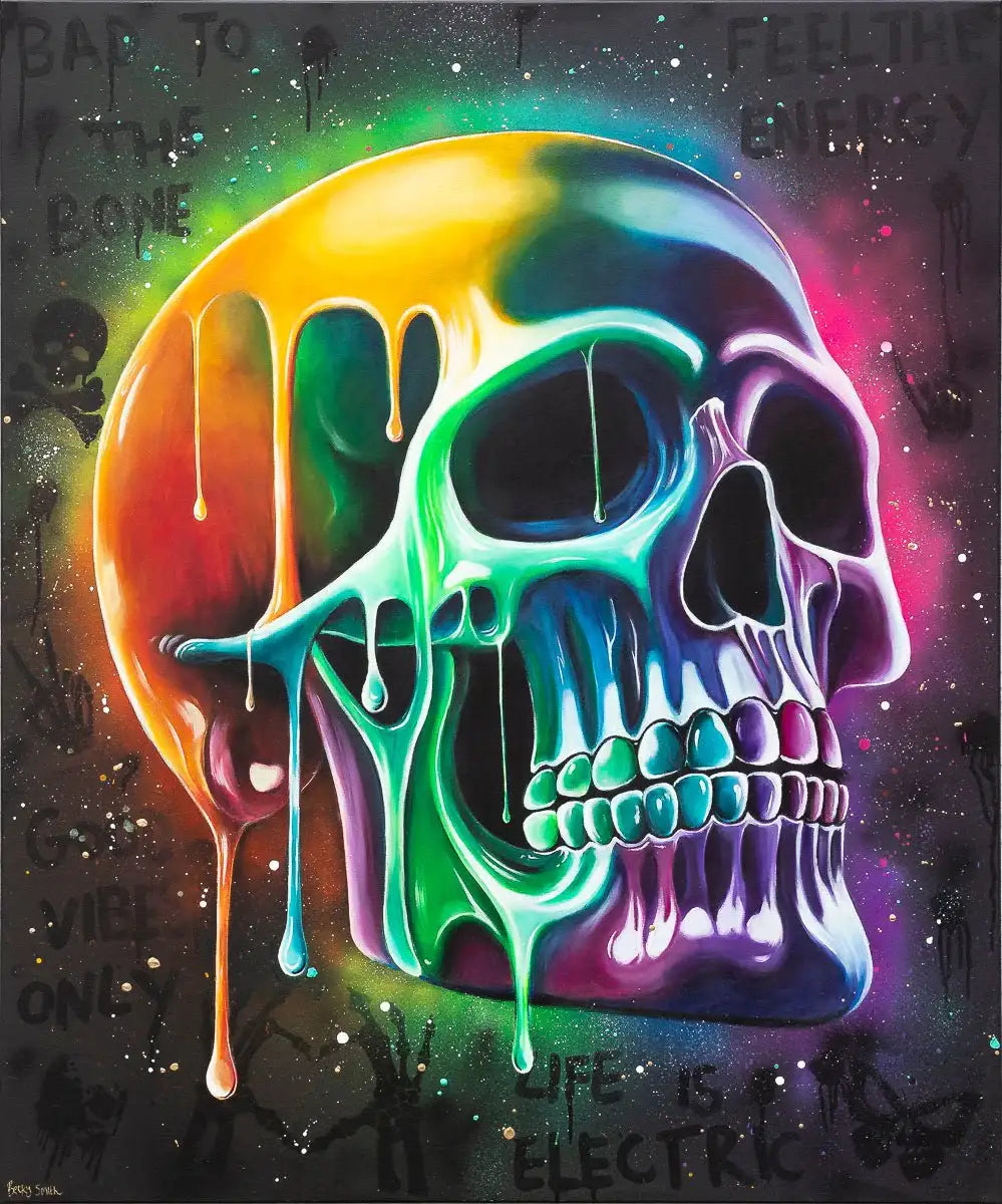 Bad To The Bone - Original - SOLD by artist Becky Smith - Wyecliffe Galleries