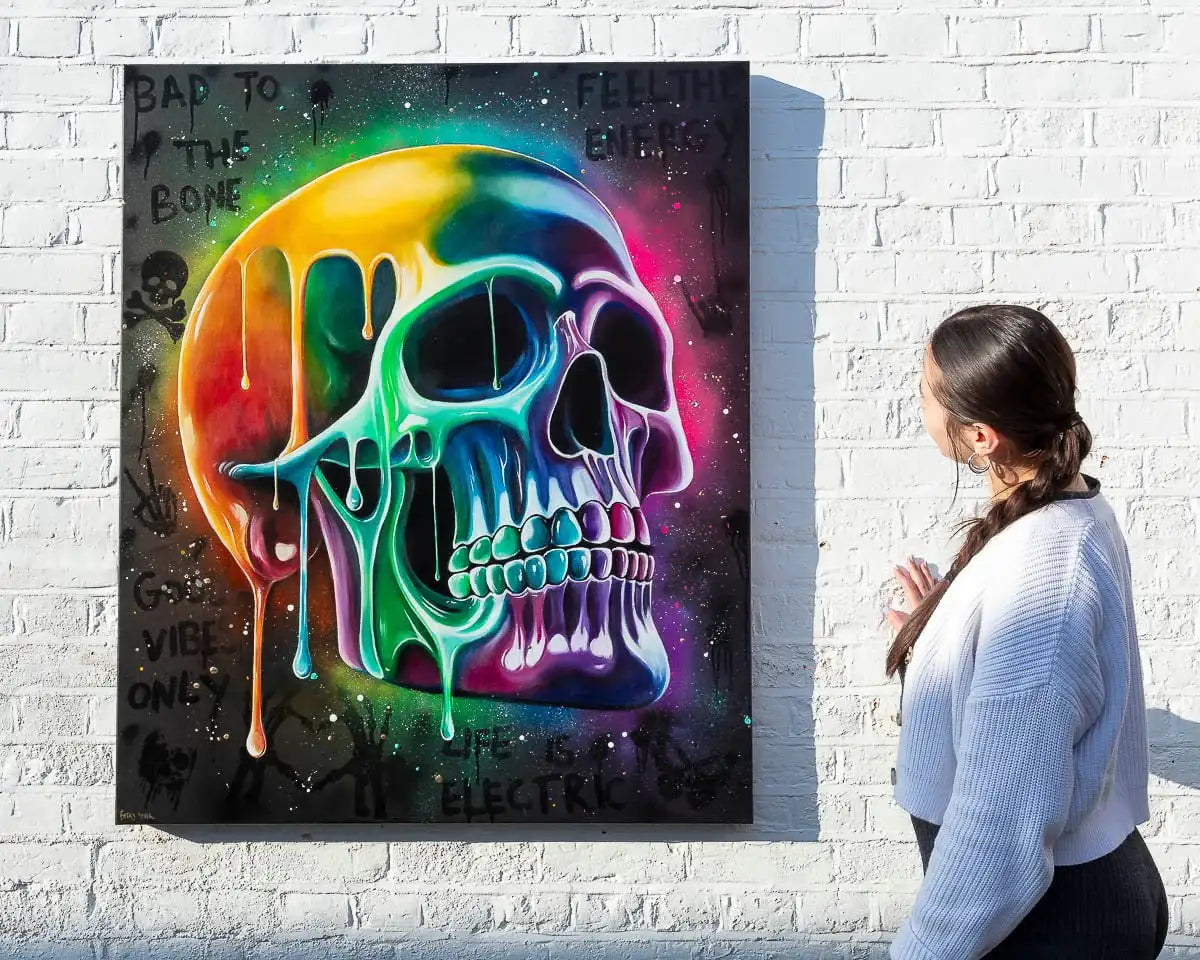 Bad To The Bone - Original - SOLD by artist Becky Smith - Wyecliffe Galleries